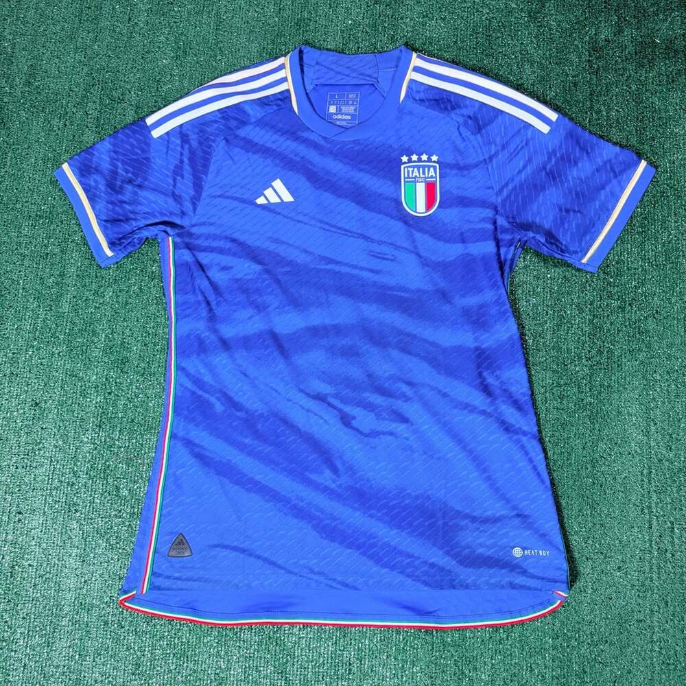 Adidas Italy 2023 Home Authentic Soccer Jersey Size L